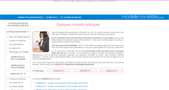 Desktop Screenshot of cv.modele-cv-lettre.com