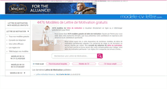 Desktop Screenshot of modele-cv-lettre.com