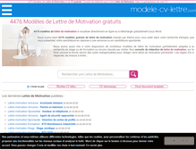 Tablet Screenshot of modele-cv-lettre.com